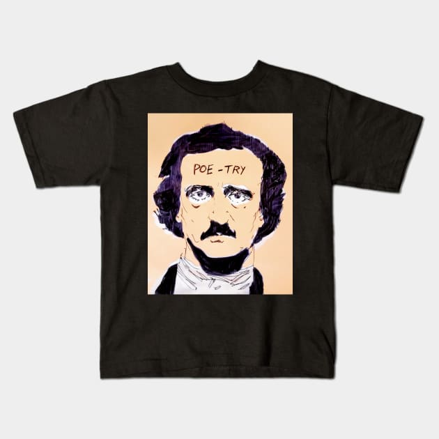 Poe Try Kids T-Shirt by theprometeus